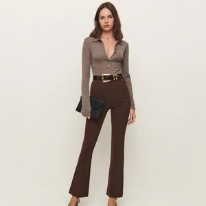 Reformation Kumquat Pant Brown - Size S